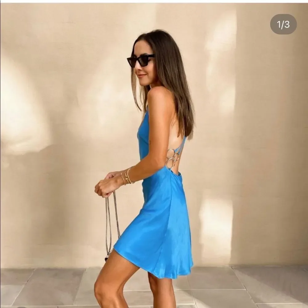 ZARA RING TRIM SLIP DRESS - Picture 6 of 16